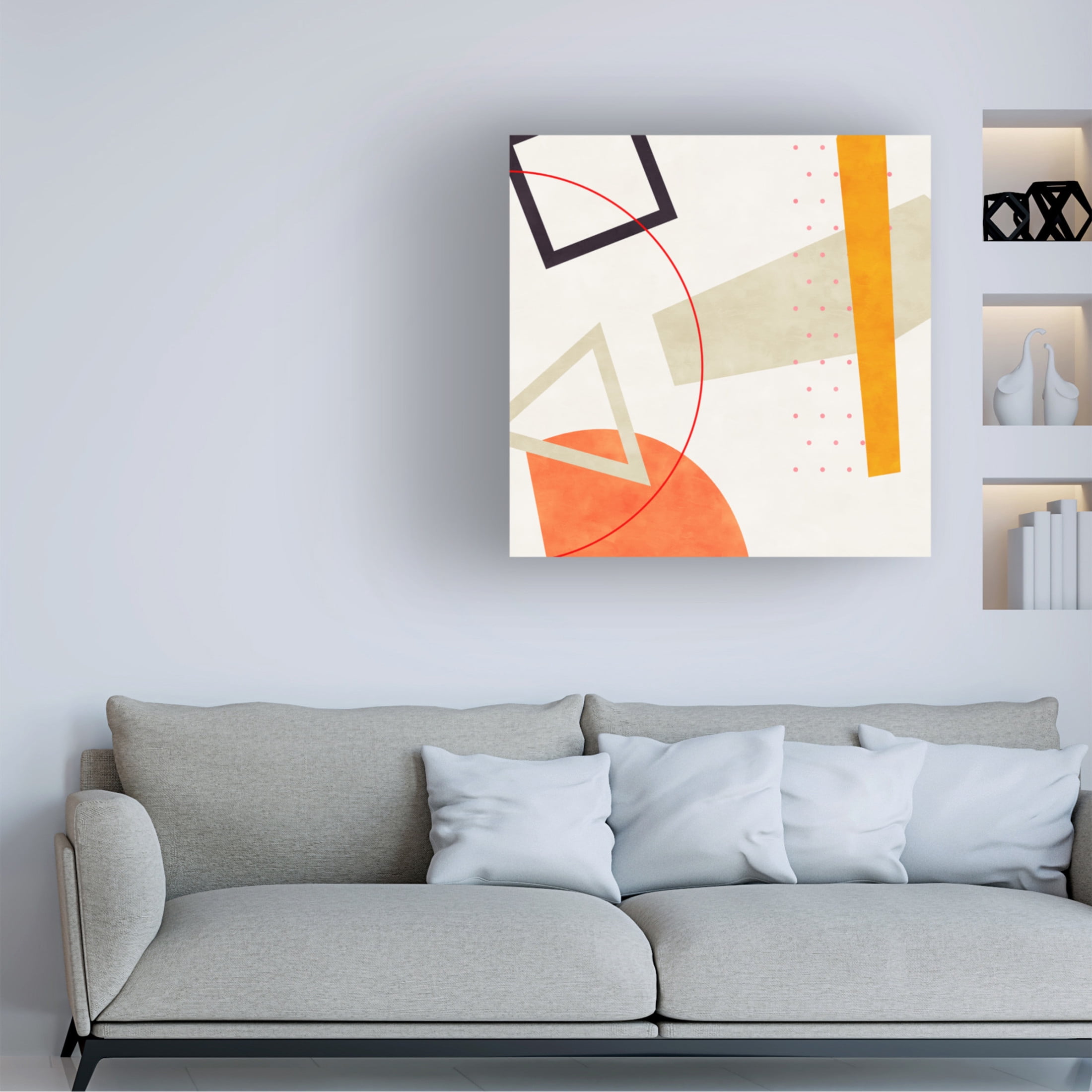 Trademark Fine Art Ana Rut Bre Mid Bauhaus Geometry 6 Canvas Wall Art