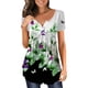 thumbnail image 1 of Gibobby Playera de Verano para Mujer Camiseta manga corta con estampado floral para mujer Verano(Verde,CH), 1 of 4