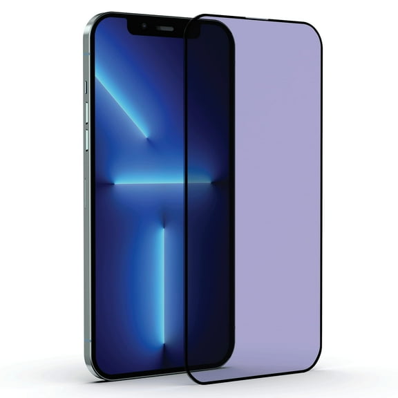 IceSword Anti Blue Light Screen Protector for iPhone 14 Pro Max (6.7 inch)  [Shatterproof] Tempered Glass Film, 9H Hardness,10X Stronger, Anti-Fingerprint, [Eye Protection] 6.7" 14PM - Anti Blue