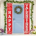 thumbnail image 3 of Valentine's Day Buffalo Plaid Porch Sign Love XOXO Hanging Banner Flag Red Black Party Supplies Home Farmhouse Indoor Outdoor Decoration, 3 of 7