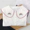 thumbnail image 4 of Coerni Toddler Girls Button Down Shirt Long Sleeve Collared Neck Summer Top Baby Casual Blouse Embroidered Fashion Clothes, 4 of 7
