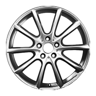 KAI 19 X 9 Reconditioned OEM Rear Aluminum Alloy Wheel, All Painted Silver, Fits 2011-2019 BMW 5 Series
