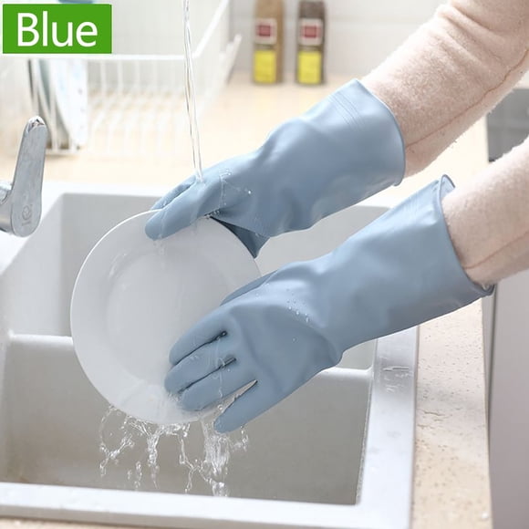 Meitianfacai 1 Pair Rubber Gloves Cleaning Gloves Dishwashing Gloves Kitchen Gloves for Washing Dishes Household Reusable Gloves for Cleaning Dish Gloves Dishwasher Safe