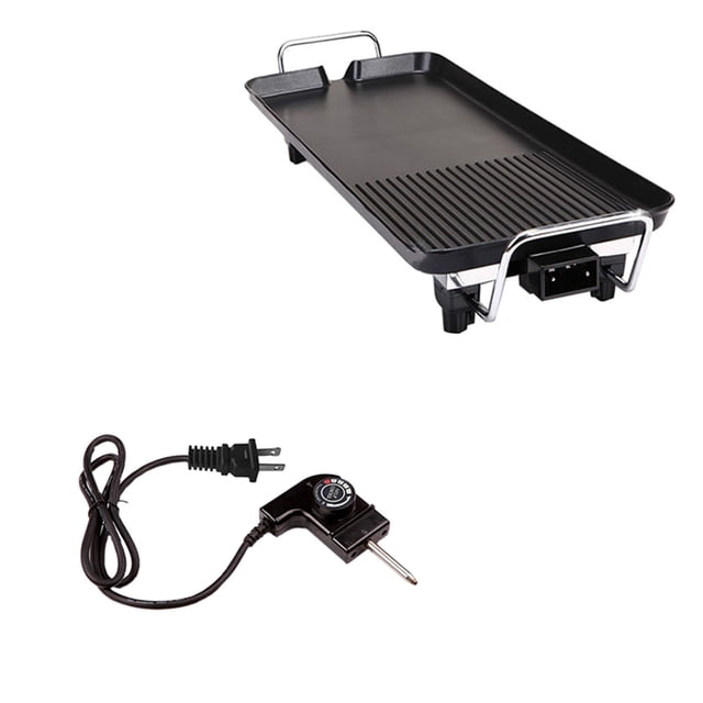 Parrilla eléctrica para interior, accesorios para barbacoa, Camping, bandeja para hornear eléctrica, sartén eléctrica para barbacoa doméstica, plancha M