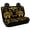 Gold Elephants Pattern, variant on Psesaysky Palm Tree Theme, Soft Car Rear Seat Protectors Set of 2 Non-Slip Comfortable Rear Seat Covers for Car Interior Auto