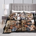 thumbnail image 5 of Customized Photo Blanket for Couples, Personalized Blankets with Name Image Logo Gifts for Husband/Wife, Gift for Wife Husband Her Him Anniversary Wedding, White, 40"x50" Blankets, 5 of 5
