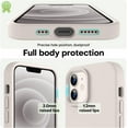 thumbnail image 3 of for iPhone 12 Case/iPhone 12 Pro Case, Premium Silicone with [Soft Anti-Scratch Microfiber Lining] Shockproof Protective Phone Case for Men Women Girls 6.1", Stone, 3 of 13