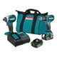 thumbnail image 1 of Combo de Herramientas Makita 1 Taladro/Atornillador y 1 Atornillador De Impacto; Inalámbricos 18V, 1 of 3