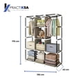 thumbnail image 4 of Closet Ropero Rack Armable Guardaropa Recamara Organización Color Gris Claro, 4 of 6