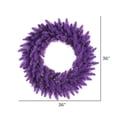 thumbnail image 2 of Vickerman 36" Purple Fir Artificial Christmas Wreath, Purple Dura-Lit LED lights., 2 of 2