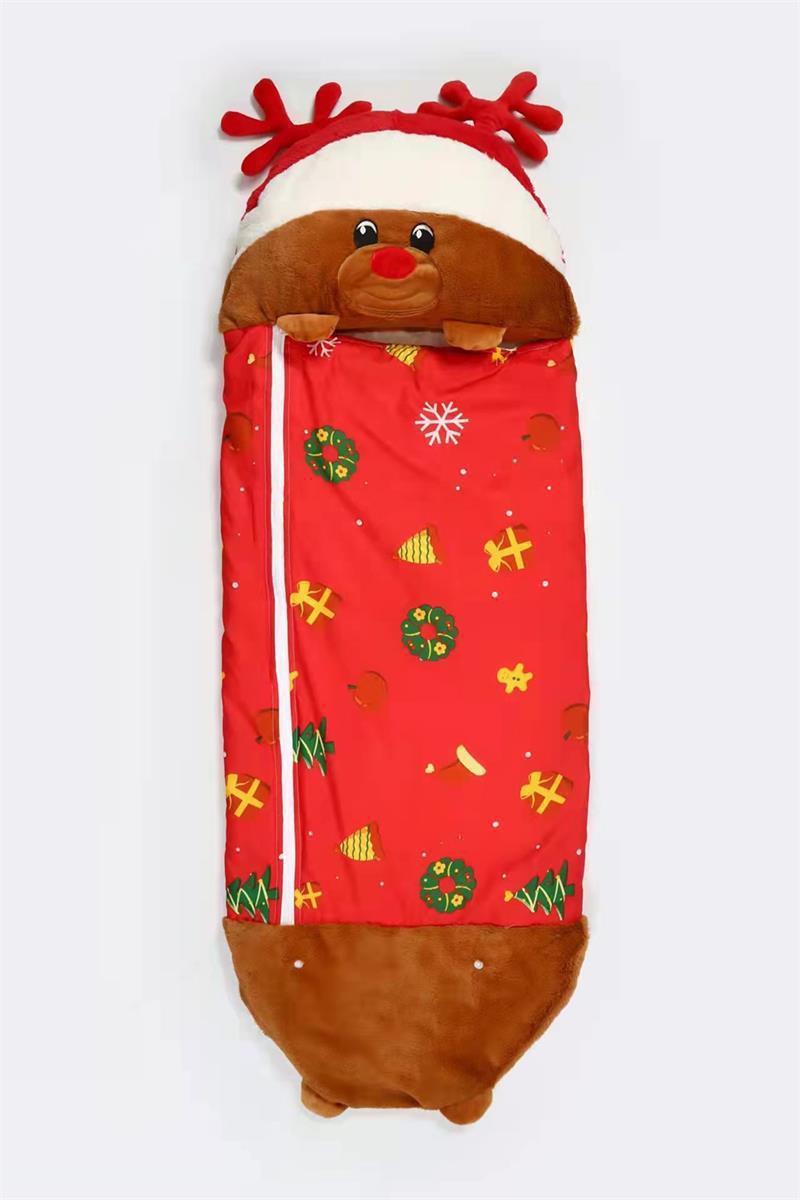 TASHHAR Sleeping Bag 2in1 Foldable Cute Elk Cartoon Animal Lazy