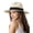 Ac-cream White, variant on Womens Mens Wide Brim Straw Panama Hat Fedora Summer Beach Sun Hats UPF Straw Hat for Women