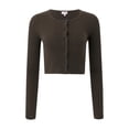 thumbnail image 5 of Mills by Millie Bobby Brown Women's Rib Crew Cardigan, Sizes XXS- XXL, 5 of 5