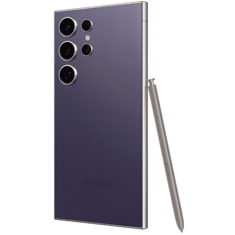 スマートフォン シルバー 充電器付き　T24 ultra 中古 Restored Samsung Galaxy S24 Ultra AT&T Locked 512GB Titanium