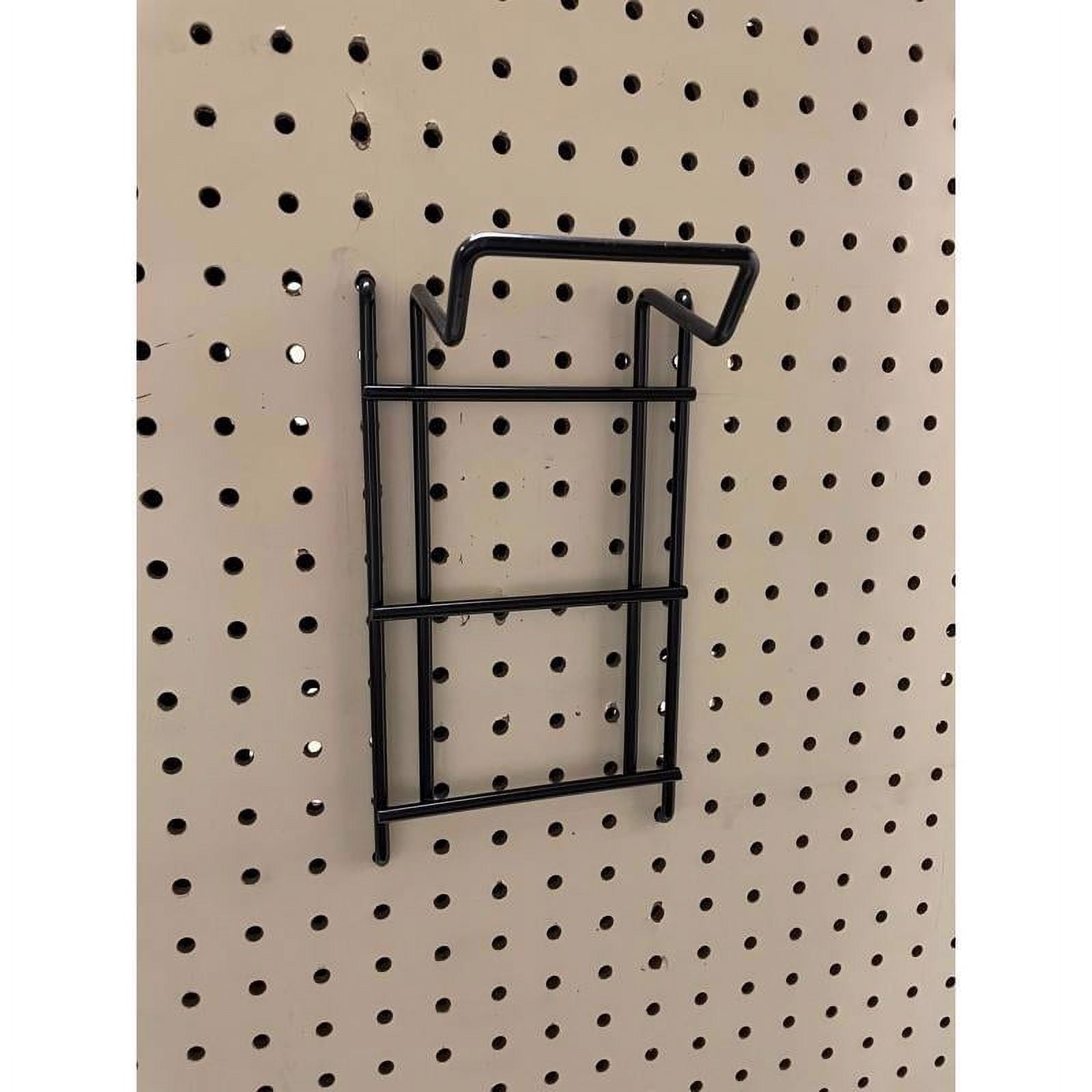 10 in. H X 5 in. W X 4 in. D Black Metal BACKPACK BLOWERL HOOK Pegboard Display
