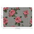 thumbnail image 5 of Pioneer Flower Floral Print Flannel Non Slip Door Rugs,Washable Door Mats Indoor,Decorative Door Mats,Dirt-Resistant and Absorbent Doormat for Entrance,Bedroom,Kitchen,Bathroom,23.5"x16", 5 of 5