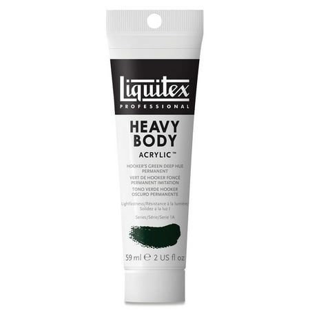 - Liquitex Heavy Body Artist Acrylics - Hooker's Green Deep Hue Perm, 2 oz Tube