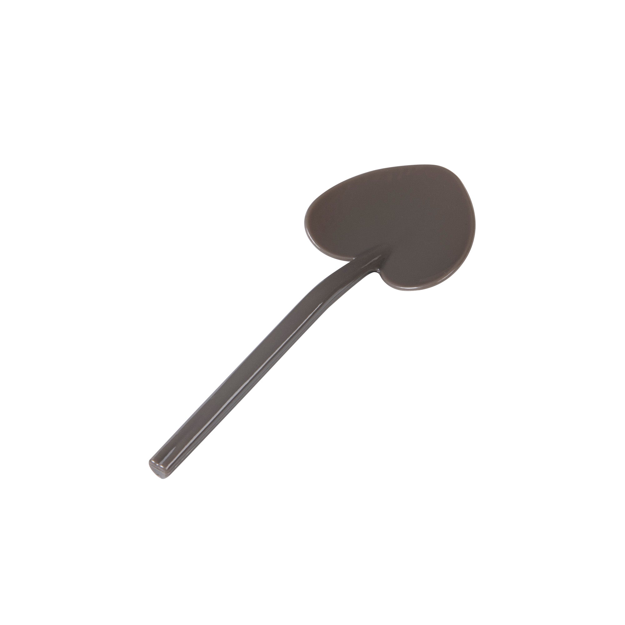 Restaurantware-3.5 Inch x 1.3 Inch Heart Spoons, 500 Disposable Mini Plastic Spoons - Heart-Shaped, For Desserts, Gray Plastic Tasting Spoon, For Parties Or Events