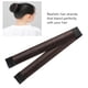 thumbnail image 4 of Moño Donut Hair Maker Natural Realista Firmemente Fijado Donut Hair Fold Wrap Snap para Fiesta Marrón Oscuro, 4 of 5