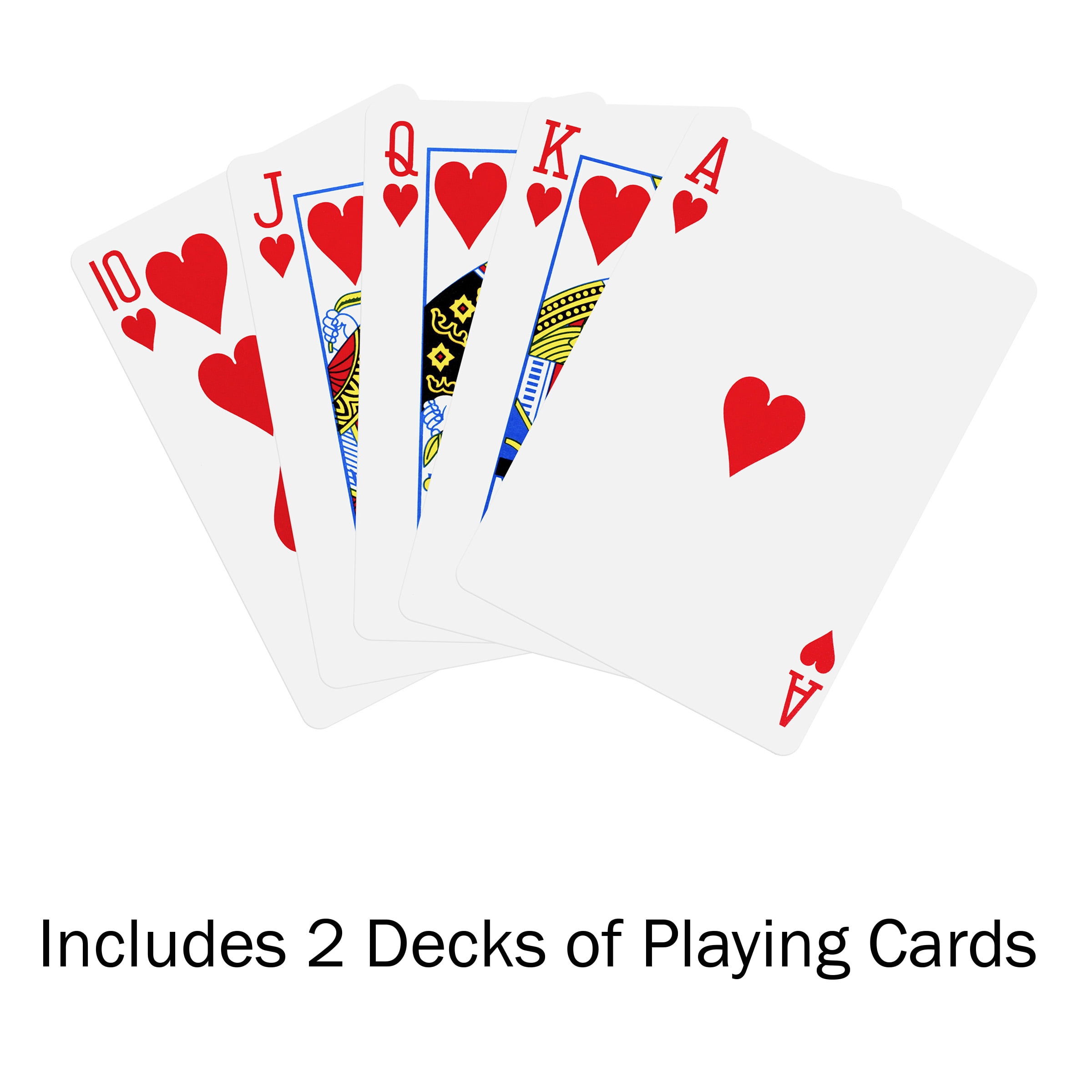 Trademark Poker Foldable Poker Table Felt - 300 Chips and 2 Decks of Cards