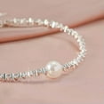 thumbnail image 5 of GKNET 925 Sliver Plated Sparkling Cross Bilayer Anklet Bracelet Foot Chain Unisex Gift-Chain Anklet#7, 5 of 8