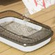thumbnail image 4 of Semi Enclosed High Bar Litter Box With Splashs Proof Designs Provides Ample Space For Cats Includes Shovel For Kittens, 4 of 6