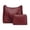 Wine, variant on Faraee Slouchy Shoulder Bags for Women 2026 2Pcs Large Crossbody Tote Bag Purse Retro Soft Leather Casual Work Top Handle Satchel Black