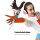 thumbnail image 4 of Entrenador de práctica de habilidades al aire libre con cuchillo de Ndcxsfigh mariposa sin filo plegable (plata negra), 4 of 8