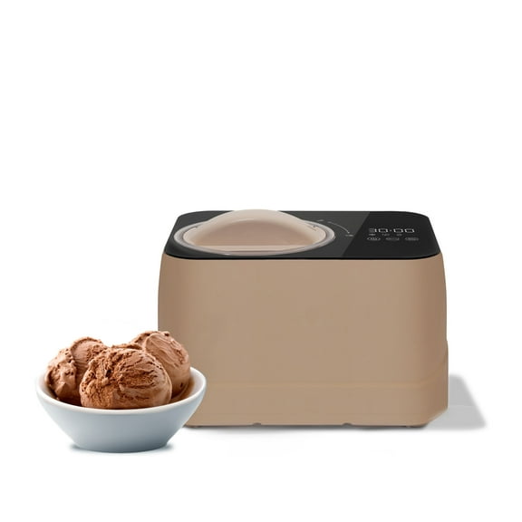 Whynter 0.8 Quart Compact Automatic Ice Cream Maker with Stainless Steel Bowl, Taupe Latte ICM-080-TL