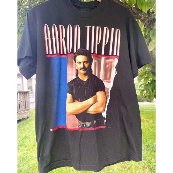 90s Aaron Tippin Country Tour Shirt Black Unisex S-2345XL PP581
