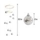 thumbnail image 5 of Rodudu Bola de discoteca móvil espiral giratoria de 32 pulgadas de altura con círculo de bambú para interior al aire libre, jardín, patio, decoración del hogar y fiesta, boda, festival, cumpleaños, 5 of 5