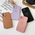 thumbnail image 5 of for iPhone 11 Case 6.1" 2019, Side&Back Cute Plated Love Heart with Anti-Fall Lens Cameras Cover Protection Soft TPU Shockproof Anti-Fingerprint Phone Cases for Women Girls Men - Pink, 5 of 12
