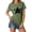 A-Army Green318, variant on XIAONU Casual Star Tees for Women Short Sleeve Crewneck Pullover T-Shirt Breathable Vintage Everyday Tee