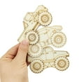 thumbnail image 2 of 30 Pack Unfinished Wood Monster Truck Cutouts Crafts Truck Party Game Favors Vehicles to Paint Wooden Truck Hanging Ornaments DIY Gift Tags for Home Party Decoration Craft Project, 2 of 5