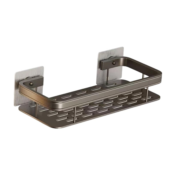 Organizador adhesivo de pared para accesorios de baño, organizador multifunción para inodoro Una sola capa