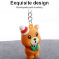 thumbnail image 1 of kurtrusly Keychain Christmas Themed Silicone Pendant Key Ring Bag Decorative Attachment Alloy Keychain, Type 1, 1 of 7
