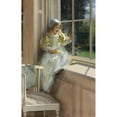 thumbnail image 2 of Laura Theresa Alma-Tadema 17x24 Gold Ornate Framed and Double Matted Museum Art Print Titled - A Looking Out o-Window, Sunshine, 2 of 4