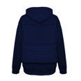 thumbnail image 3 of WTOBBY Men's Hooded Pullover Sweatshirt Jacket, Lightweight Zippered Design with Backpack Style, Casual Campus and Sportswear for Athletic Activities,Navy XL, 3 of 6