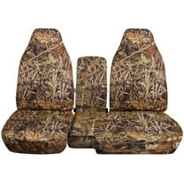 Designcovers Fits 1991-1997 Ford Ranger Camouflage Seat Covers 60/40 Bench Opening Console: Wetlands