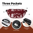 thumbnail image 4 of Naloa Christmas Buffalo Plaid Print Running Belts for Men Women,Running Fanny Pack with 2-Zipper Pockets,Waterproof Waist Pack for Travel Hiking Running Outdoor Sports, 4 of 8