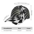 thumbnail image 2 of Pofeuu 3D Vortex Illusion Print Adult Adjustable Embroidered Graphic Baseball Hat for Men and Women, 2 of 6