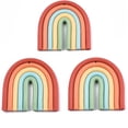 thumbnail image 1 of 2 colgantes de arcilla polimérica con forma de arco circular, coloridos, hechos a mano, para manualidades, cortadores de arcilla polimérica., 1 of 2