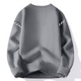 thumbnail image 4 of Yiliang Big and Tall Mens SweatersFall and Winter Long Sleeve Warm and Thermal Top Clothes ,Gray,2XL, 4 of 6