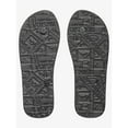 thumbnail image 4 of Quiksilver Men's Molokai Flip Flop Sandals Black/Black/White - AQYL100601-XKKW  BLACK/BLACK/WHITE, 4 of 4