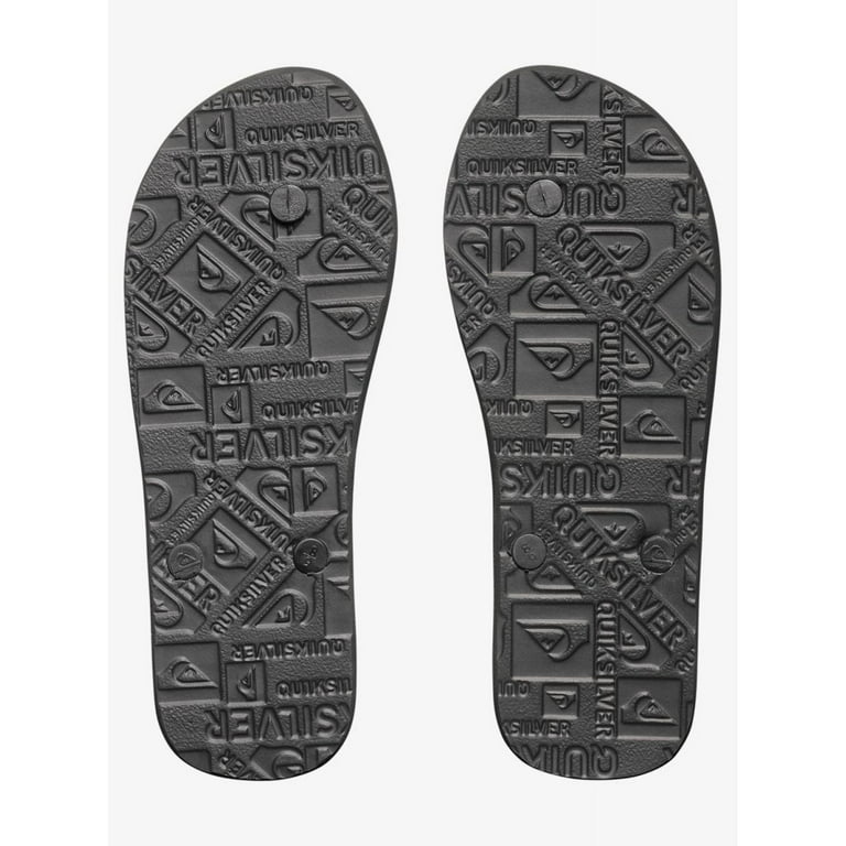 Quiksilver Men s Molokai Flip Flop Sandals Black Black White AQYL100601 XKKW BLACK BLACK WHITE Walmart