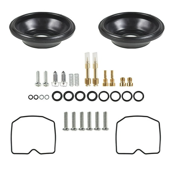 2Pcs Carburetor Carb Rebuild Repair Kits Diaphragm Fit for Kawasaki 454 LTD EN450A 1985-1990
