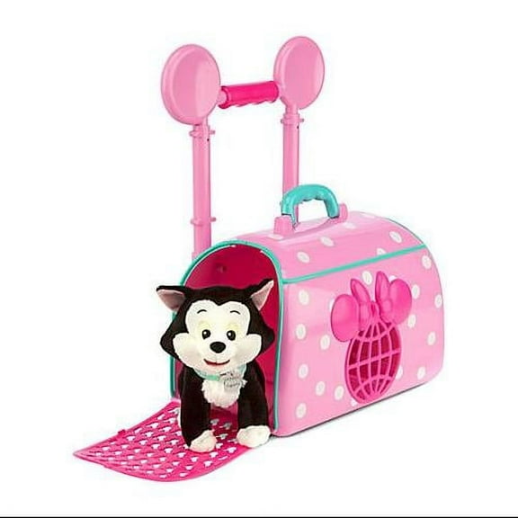 Disney Minnie Mouse and Figaro Pet Travel Carrier Playset