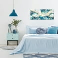 thumbnail image 3 of 3 Pieces Abstract Wall Art Modern Butterfly And Marble Vortex Picture Teal and Gold Painting for Bedroom Living Room Office Wall Decor Ready to Hang 12x16inchx3pcs (Teal), 3 of 10