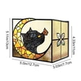 thumbnail image 3 of Stained Glass Cat Flower Pot,Handmade Cute Pots for Plants, Room and Office Decoration Glass Container Storage,Indoor Plant Pots with Drainage,Plant Gifts, 3 of 7