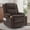 Brown, variant on Korser 360°Swivel Rocker Recliner for Adults with Massage & Heat,Nursery Glider Recliner with Cup Holders Manual Recliner Chair with Side Pockets for Living Room,Beige